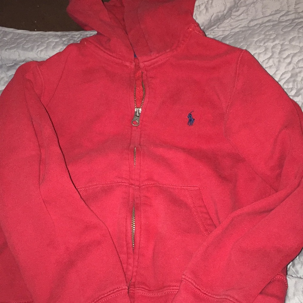 Red Polo Ralph Lauren Hoodie